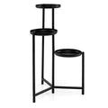 Gymax Metal Plant Stand Indoor Outdoor Tall Corner Flower Pot Holder Display Rack