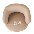 Fauteuil d'appoint pivotant moderne en velours, Fauteuil barillet rembourré avec rotation à 360°, Fauteuil de salon pour le séjour et le coin lecture - Panipeachy
