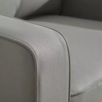 Fauteuil pivotant à 360° avec rangement dissimulé, fauteuil club une place avec oreiller pour salon, chambre, salle de lecture - ModernLuxe