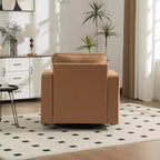 Fauteuil pivotant à 360° avec rangement dissimulé, fauteuil club une place avec oreiller pour salon, chambre, salle de lecture - ModernLuxe