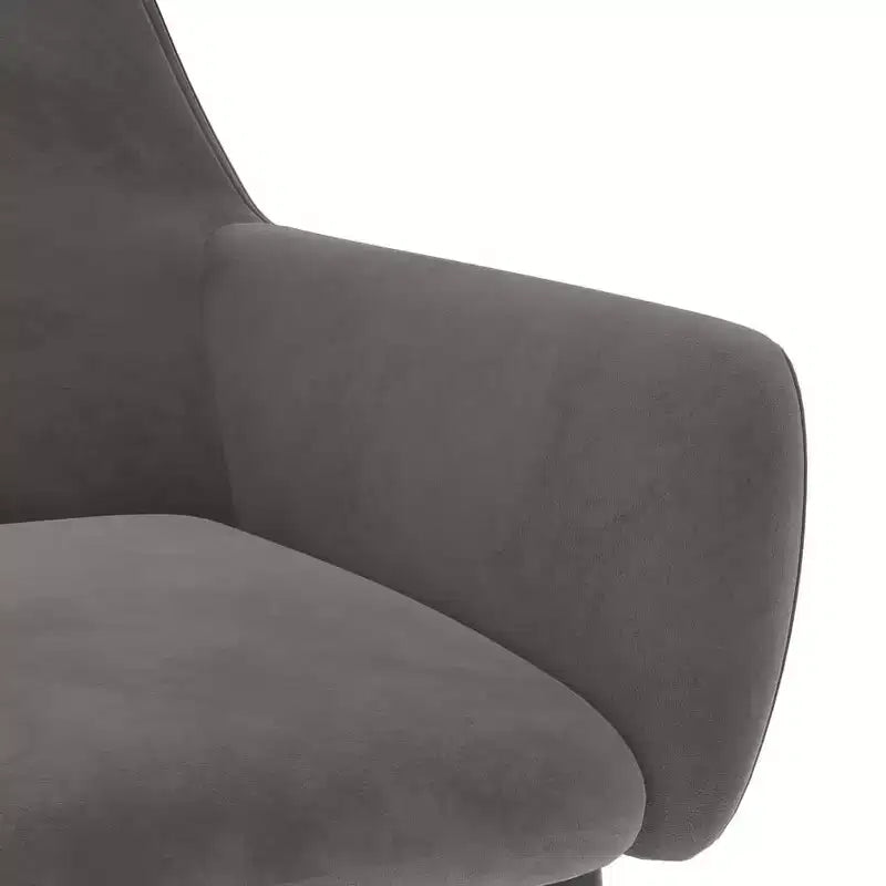 vidaXL Lot de 2 chaises de salle à manger Velours (100 % polyester) gris clair, métal