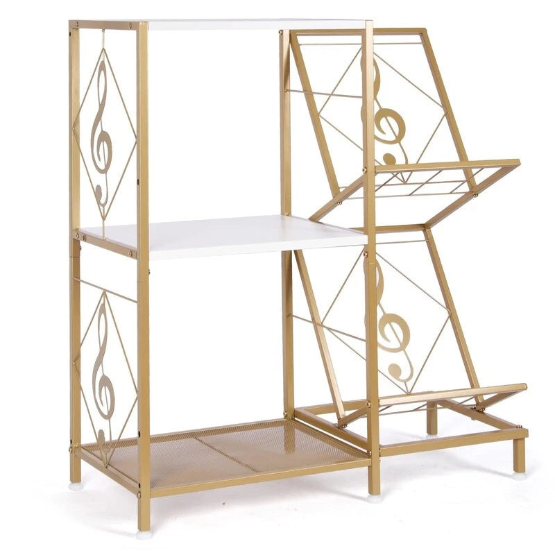 Meuble vinyle à 3 niveaux pour platine – 69,8 x 29,9 x 82,5 cm