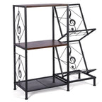 Meuble vinyle à 3 niveaux pour platine – 69,8 x 29,9 x 82,5 cm