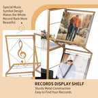 Meuble vinyle à 3 niveaux pour platine – 69,8 x 29,9 x 82,5 cm