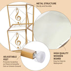 Meuble vinyle à 3 niveaux pour platine – 69,8 x 29,9 x 82,5 cm