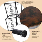 Meuble vinyle à 3 niveaux pour platine – 69,8 x 29,9 x 82,5 cm