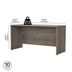 60W x 24D Credenza Desk