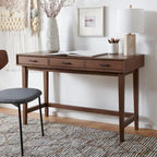 Delsie Mid-Century 3-Drawer Desk