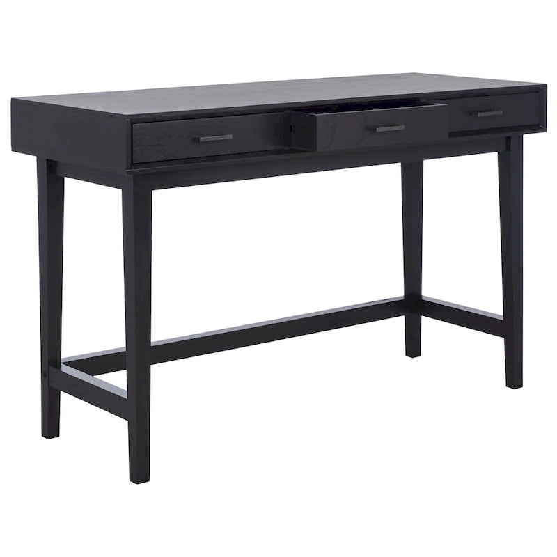 Delsie Mid-Century 3-Drawer Desk