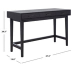 Delsie Mid-Century 3-Drawer Desk