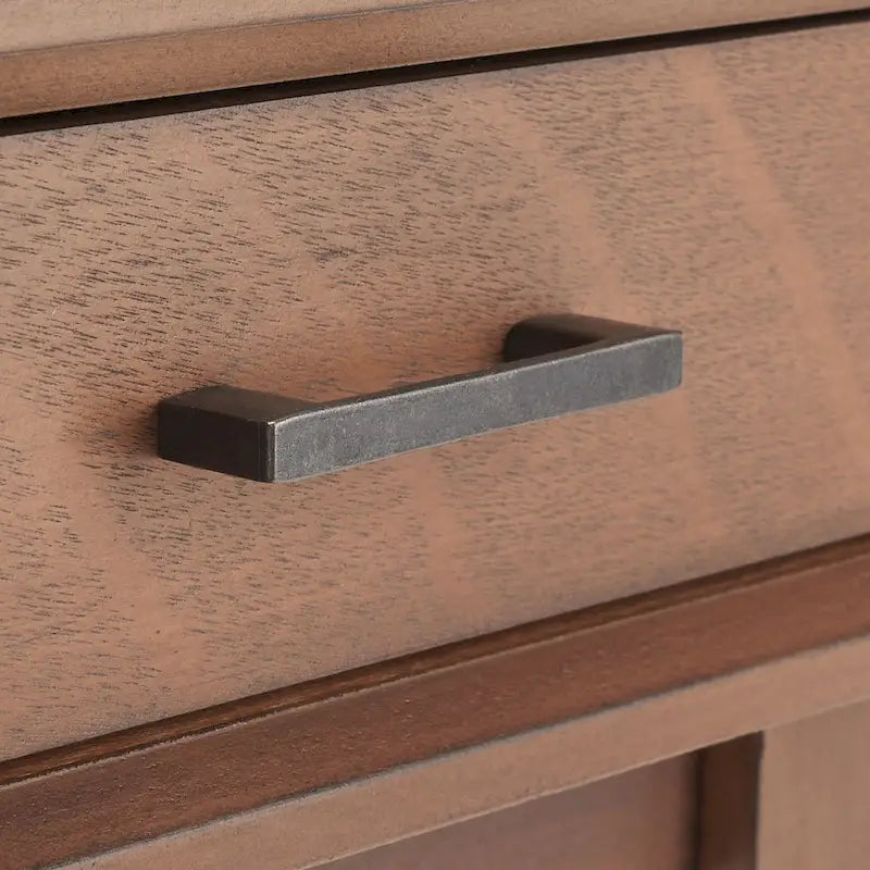 Delsie Mid-Century 3-Drawer Desk