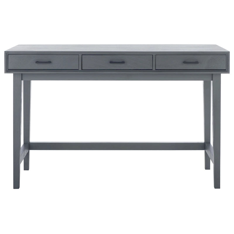 Delsie Mid-Century 3-Drawer Desk