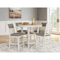 Counter Height Dining Table and Bar Stool Set (Set of 5)