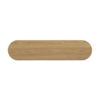 Console Table with Open Shelves and Fluted Wood Veneer