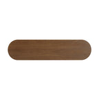 Console Table with Open Shelves and Fluted Wood Veneer