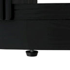 Console Table with Open Shelves and Fluted Wood Veneer