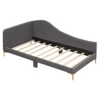 Upholstered Daybed with Guardrail and Headboard