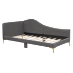 Upholstered Daybed with Guardrail and Headboard