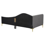 Upholstered Daybed with Guardrail and Headboard