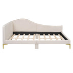 Upholstered Daybed with Guardrail and Headboard