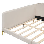 Upholstered Daybed with Guardrail and Headboard