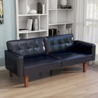 68 in. Twin Size Convertible Sofa Bed with Tufted Split Back and Adjustable Positions, 5 Colors