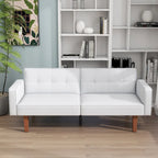 68 in. Twin Size Convertible Sofa Bed with Tufted Split Back and Adjustable Positions, 5 Colors