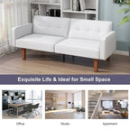 68 in. Twin Size Convertible Sofa Bed with Tufted Split Back and Adjustable Positions, 5 Colors