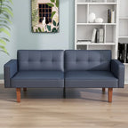 68 in. Twin Size Convertible Sofa Bed with Tufted Split Back and Adjustable Positions, 5 Colors
