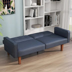 68 in. Twin Size Convertible Sofa Bed with Tufted Split Back and Adjustable Positions, 5 Colors