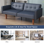 68 in. Twin Size Convertible Sofa Bed with Tufted Split Back and Adjustable Positions, 5 Colors