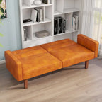68 in. Twin Size Convertible Sofa Bed with Tufted Split Back and Adjustable Positions, 5 Colors