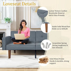 68 in. Twin Size Convertible Sofa Bed with Tufted Split Back and Adjustable Positions, 5 Colors