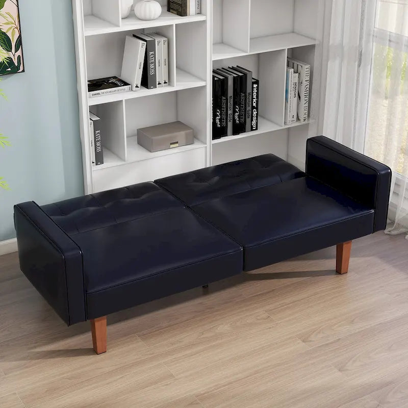 68 in. Twin Size Convertible Sofa Bed with Tufted Split Back and Adjustable Positions, 5 Colors