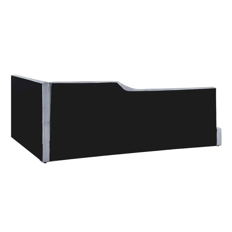 Full Size L-Shaped Daybed with Solid Wood Frame, 500 lbs Weight Capacity