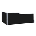 Full Size L-Shaped Daybed with Solid Wood Frame, 500 lbs Weight Capacity