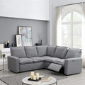 L-Shaped 5-Seater Power Recliner Sofa with USB Port