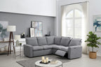 89.76 L-Shaped 5-Seater Sofa with Recliner