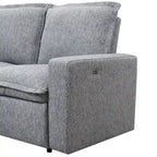 L-Shaped 5-Seater Power Recliner Sofa with USB Port