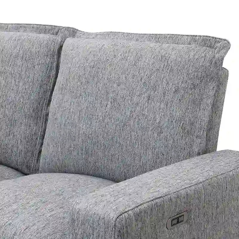L-Shaped 5-Seater Power Recliner Sofa with USB Port