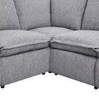 L-Shaped 5-Seater Power Recliner Sofa with USB Port