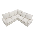 L-Shaped 5-Seater Power Recliner Sofa with USB Port