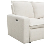 L-Shaped 5-Seater Power Recliner Sofa with USB Port