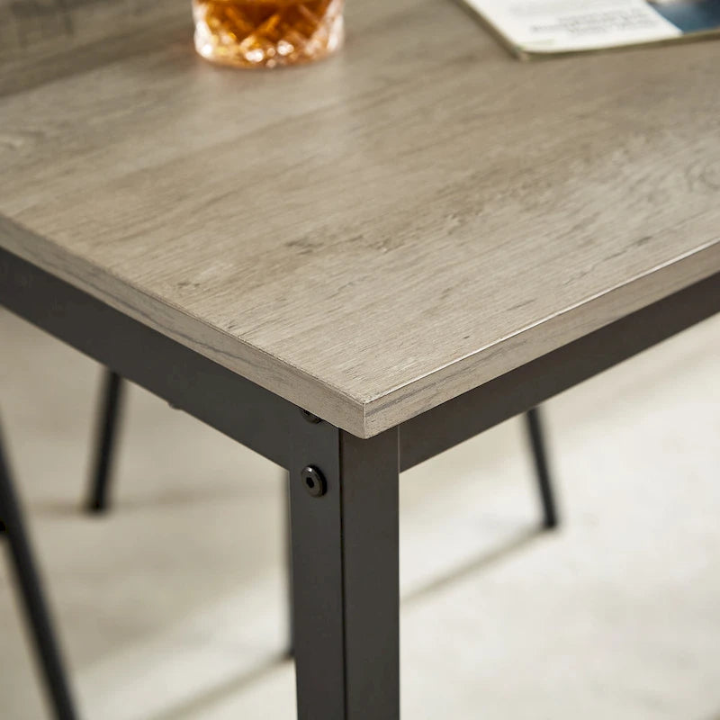 7-Piece Bar Table and Chairs Set with PU Leather Stools