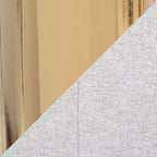LumiSource Lot de 2 tabourets de bar réglables Henry Or/Tissu blanc