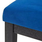 Buylateral Ensemble de 2 Chaises de Salle à Manger Rembourrées North Bay Velours Bleu Saphir