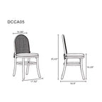 Lot de 4 chaises de salle à manger Paragon : Rembourrées, cadre en frêne, aucun assemblage requis - Manhattan Comfort