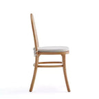 Lot de 4 chaises de salle à manger Paragon : Rembourrées, cadre en frêne, aucun assemblage requis - Manhattan Comfort