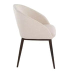 LumiSource Renee Noise Fauteuil en tissu air Cuivre Métal/Crème