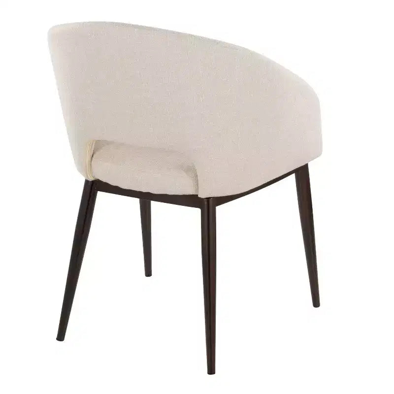 LumiSource Renee Noise Fauteuil en tissu air Cuivre Métal/Crème